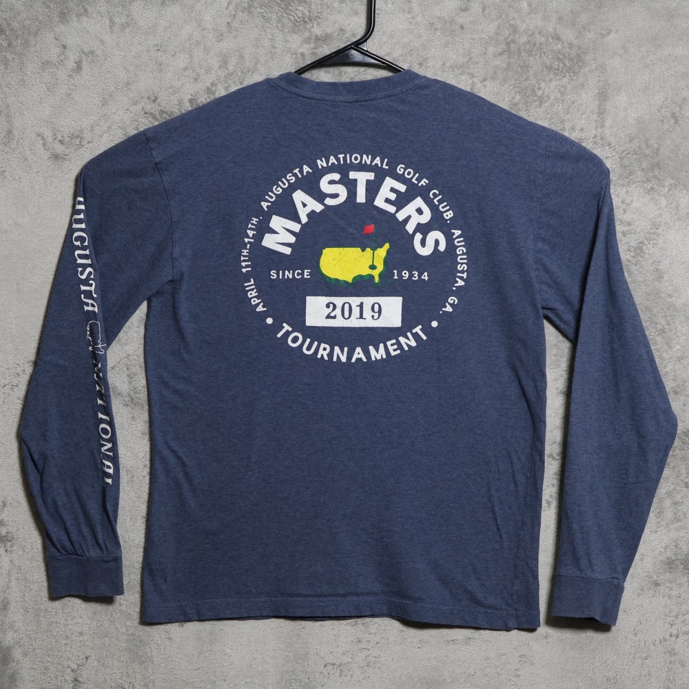 Masters T-Shirt Men Small Blue Tournament 2019 Augusta National Golf Club Preppy